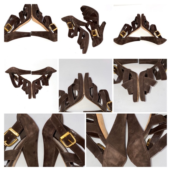 MICHAEL KORS SUEDE PLATFORM HEELS - Picture 5 of 8